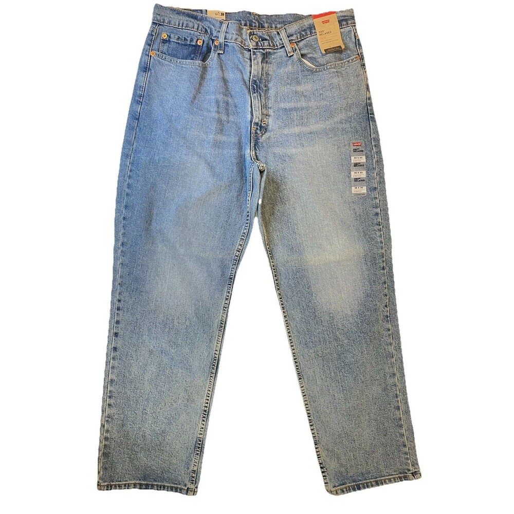 LEVI'S 550 Relaxed Fit 100% Cotton Jeans Men's 36X30 Stretch Brand New With Tags